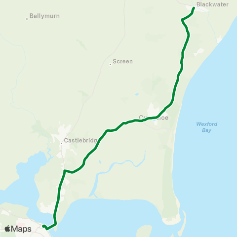 Michael Gray Coach Hire Wexford - Kilmuckridge map