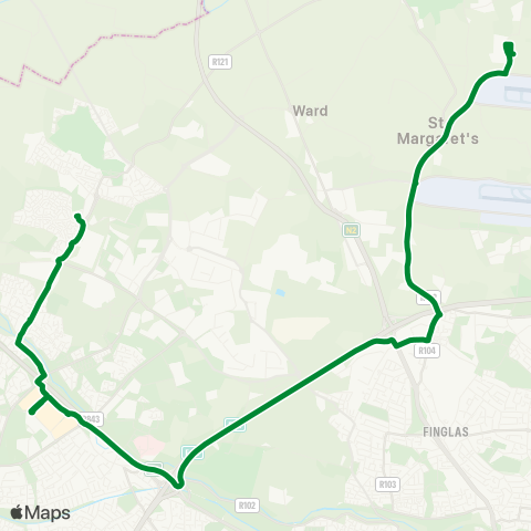 Nolan Coaches Tyrrelstown - Foodcentral map