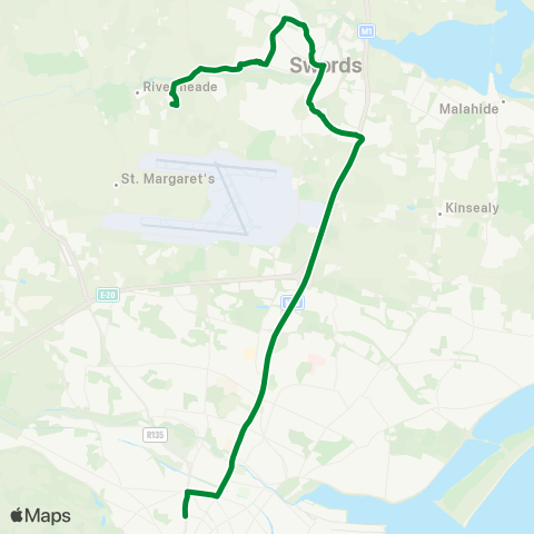 Nolan Coaches Phibsborough - Foodcentral map