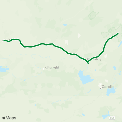 Burren and Cliffs Explorer Corofin - Burren National Park map