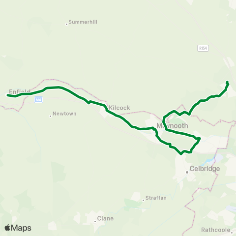 McCaffrey Coaches Limited Enfield - Dunboyne map