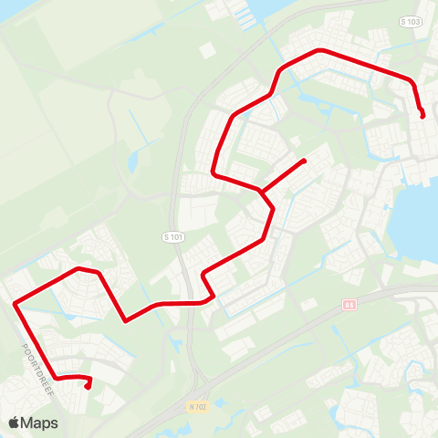 AllGo Lijn M34 (Muziek-Poortmetro) map