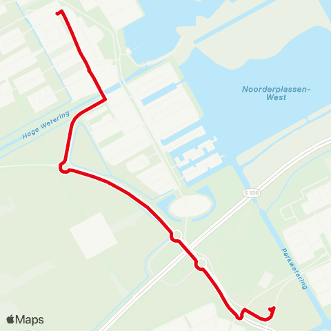 AllGo Lijn 806 PendelGo Noorderplassen - Beatrixpark map