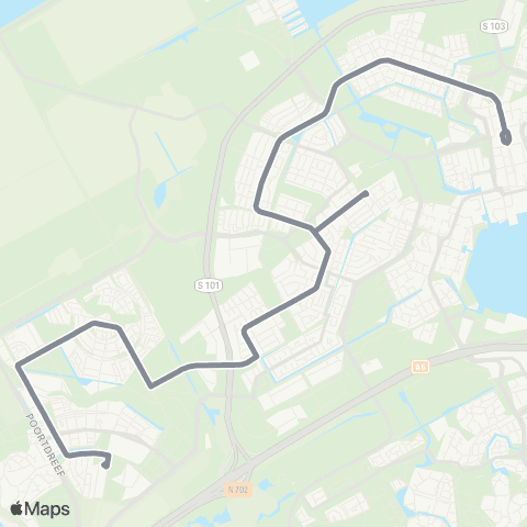 AllGo Lijn M34 (Muziek-Poortmetro) map