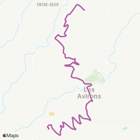 Alternéo Terminus Chemin Bellecombe Gare des Avirons map