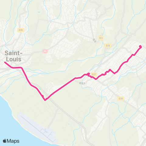 Alternéo SIDR Ravine-des-Cabris TCSP Gare St-Louis map