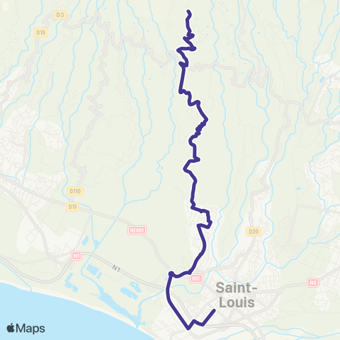 Alternéo Collège Jean Lafosse Gare Saint-Louis map