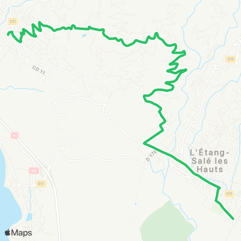 Alternéo Gare des Avirons Ravine Sèche Étang-Salé-les-Hauts map