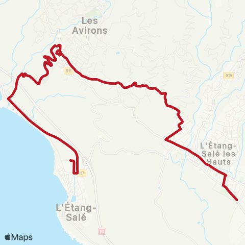 Alternéo Étang-Salé-les-Hauts Étang-Salé-les-Bains map