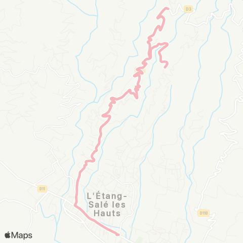 Alternéo Canots-les-Hauts Mairie Étang-Salé map