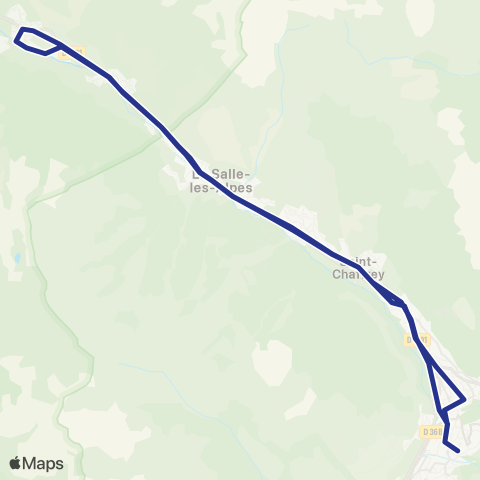 Altigo Briançon - Le Monêtier les Bains map