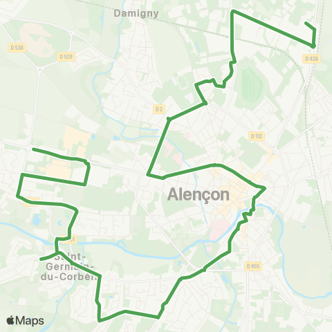 Altobus Val d'Écouves - Condé Moulin map