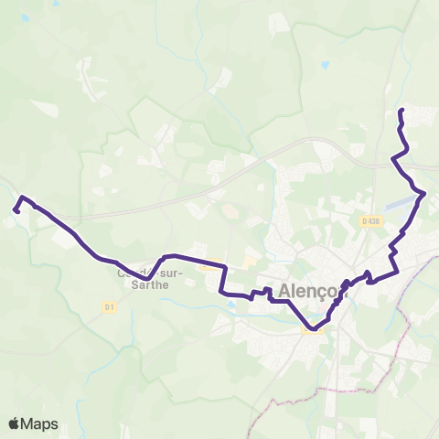 Altobus Pacé - Valframbert map