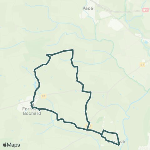 Altobus - Scolaires Pacé / Mieuxcé / la Ferrière Bochard map
