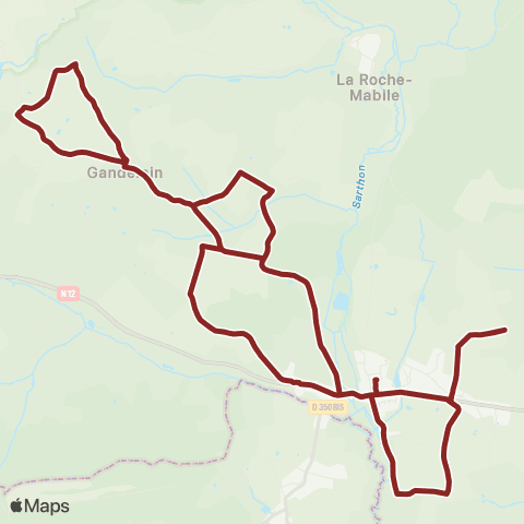 Altobus - Scolaires St-Denis / Gandelain map
