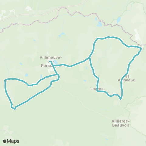 Altobus - Scolaires La Fresnaye s/ Chedouet / Louze / les Aulnaux / Bleves / Roullée map