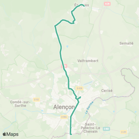 Altobus - Scolaires Radon / Alençon map