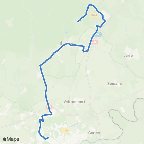 Altobus - Scolaires Vingt-Hanaps / Alençon map