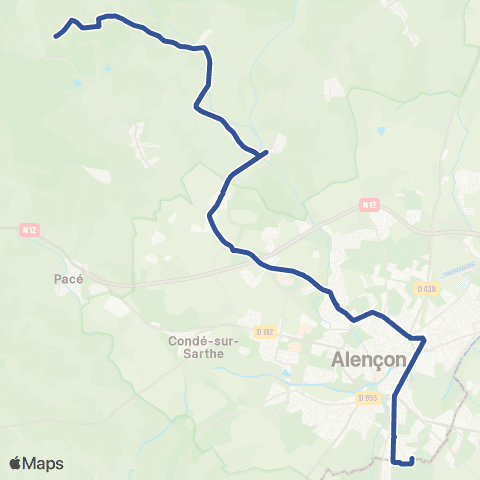 Altobus - Scolaires Saint-Nicolas / Alençon map