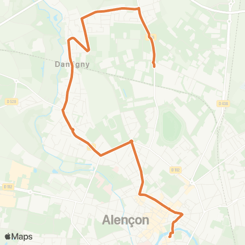Altobus - Scolaires Damigny / Alençon map