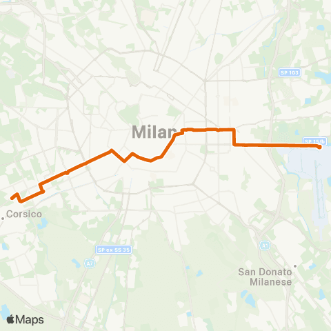 ATM Milano Lorenteggio - Linate Aeroporto M4 map