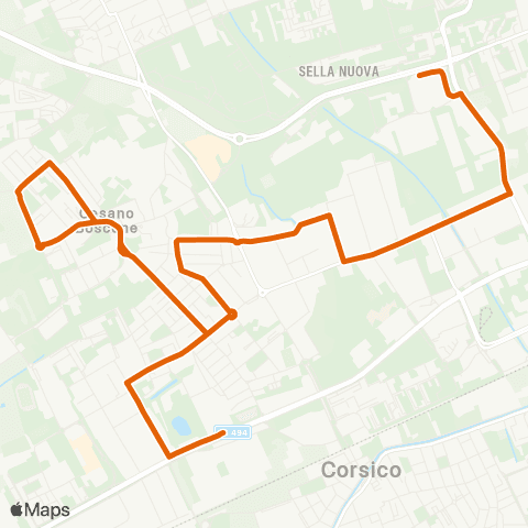 ATM Milano Milano (Bisceglie) - C.Boscone (Gramsci) map