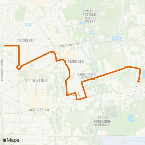 ATM Milano Loreto - Pitteri map