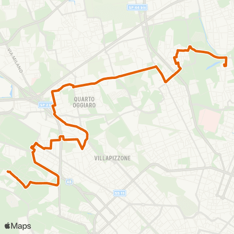 ATM Milano Parco Nord - Bonola M1 map