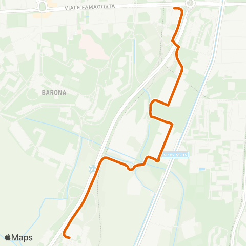 ATM Milano Quartiere Cantalupa - Famagosta M2 map