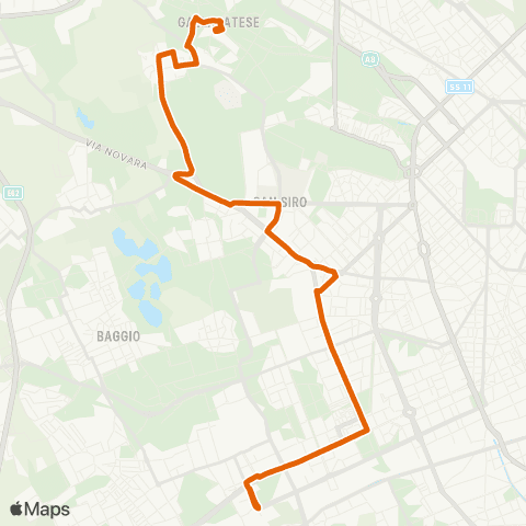 ATM Milano Bonola M1 - Lorenteggio map