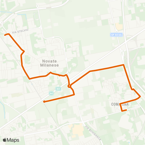 ATM Milano Novate Milanese - Ciccotti map