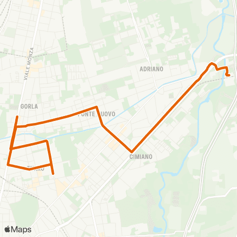 ATM Milano Cascina Gobba M2 - Gorla M1 map