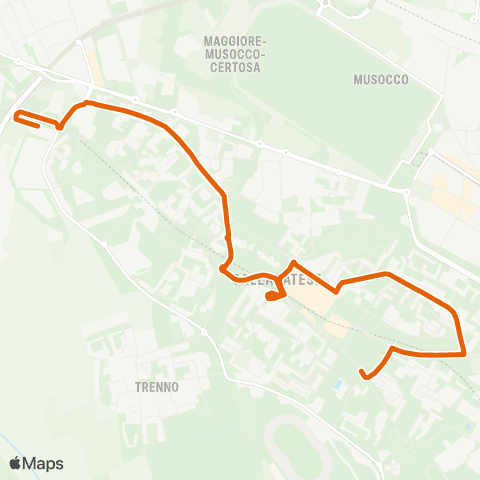 ATM Milano Uruguay - Molino Dorino M1 (Appennini) map