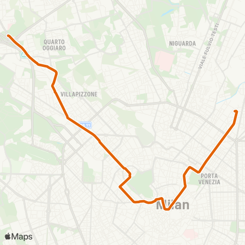 ATM Milano Greco - Roserio map