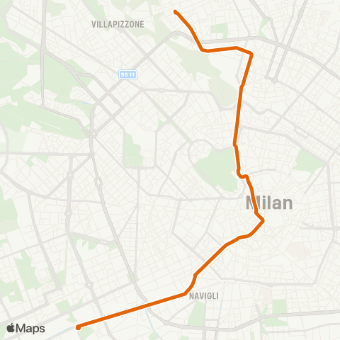 ATM Milano Negrelli - Bausan map