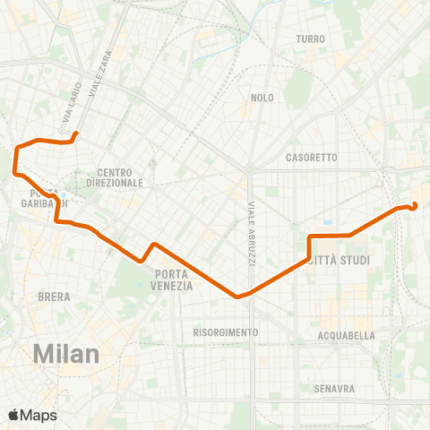 ATM Milano Lagosta - Rimembranze Di Lambrate map