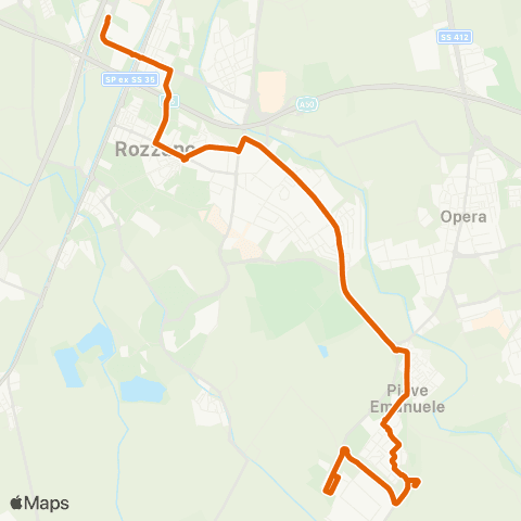 ATM Milano Rozzano - Assago M2 map