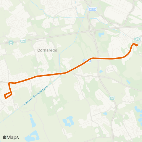 ATM Milano Bareggio (Gallina) - Molino Dorino M1 map