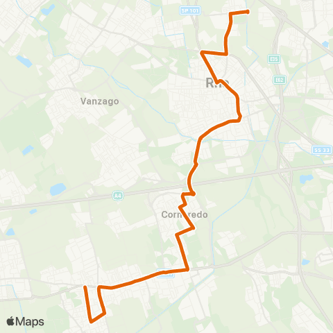 ATM Milano Bareggio - Rho FS map