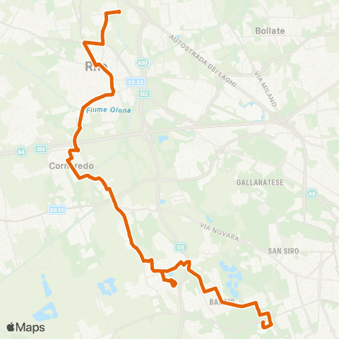 ATM Milano Bisceglie M1 - Cornaredo (Artigianato) map