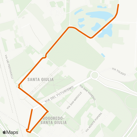 ATM Milano Rogoredo M3 - Arena S.Giulia map