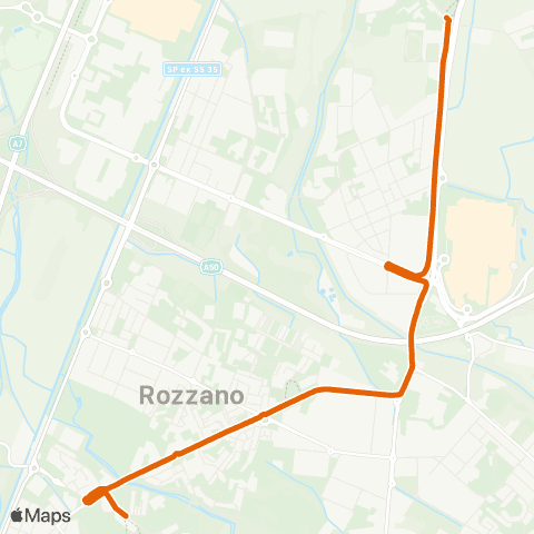ATM Milano Rozzano (G. Rossa) - Gratosoglio (Coll 15) map