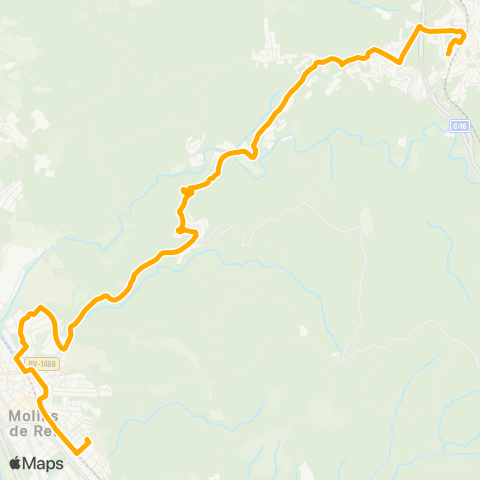 AMB Molins R.-Fgc La Floresta map