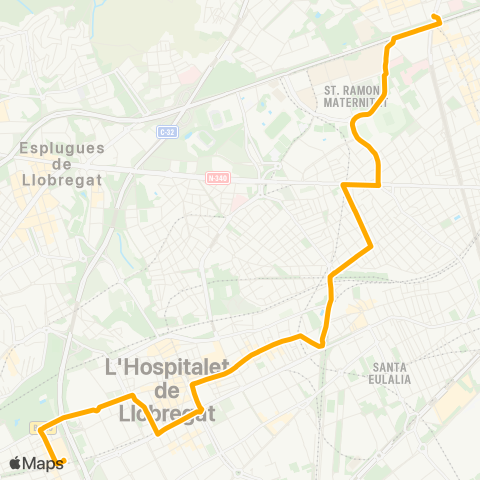 AMB Barcelona-Cornellà L. map