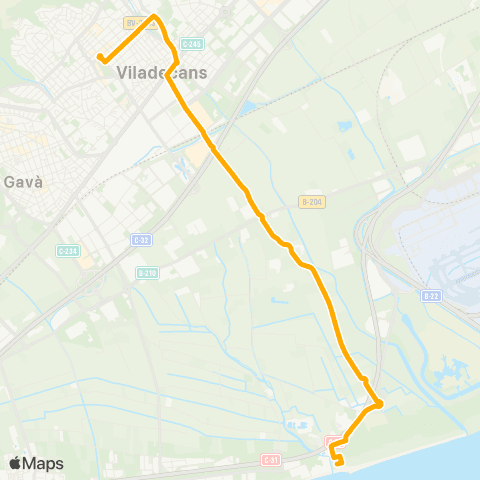AMB Centre-Platja map