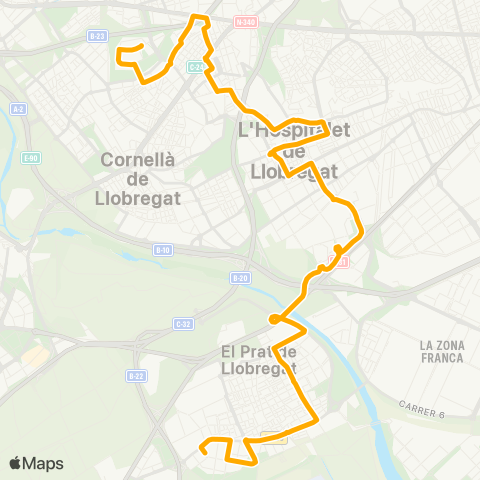 AMB St. Joan D.-El Prat L. map