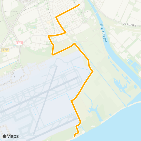 AMB Les Moreres-Platja map