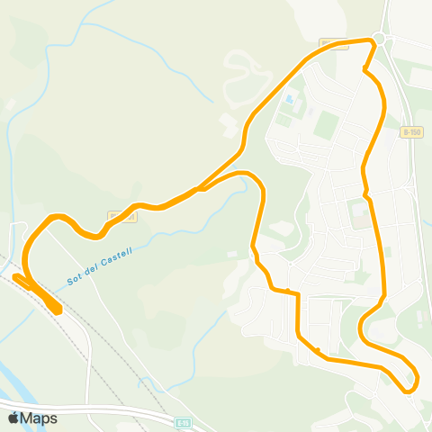 AMB Estació / Nucli map