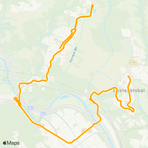 AMB Nucli Urbà-Can Santeugini map