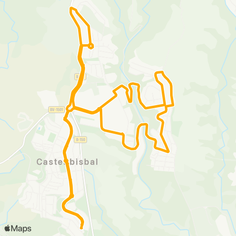 AMB Nucli-Comte De Sert-Can Costa-Nucli map